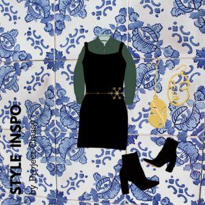 Classy Women's accordion dress by Studio 1940